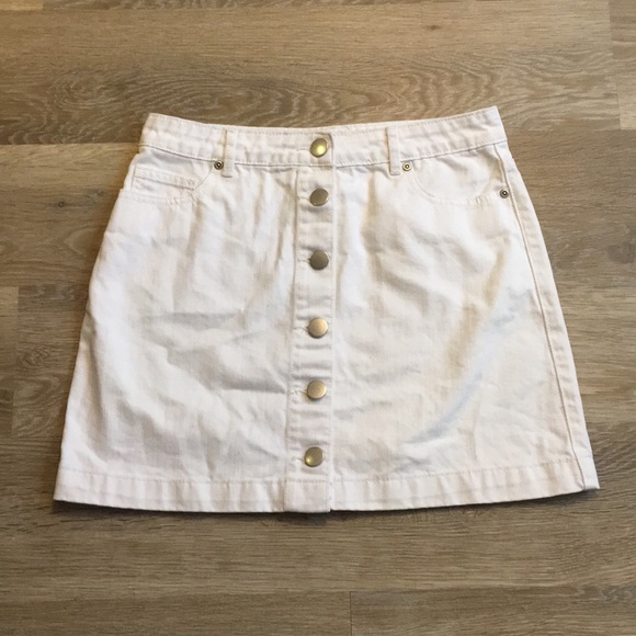 forever 21 white denim dress